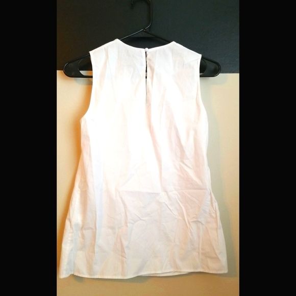 BRAND NEW WITH TAGS! BANANA REPUBLIC PEARL EMBELLISHED LINEN TOP - Picture 12 of 15